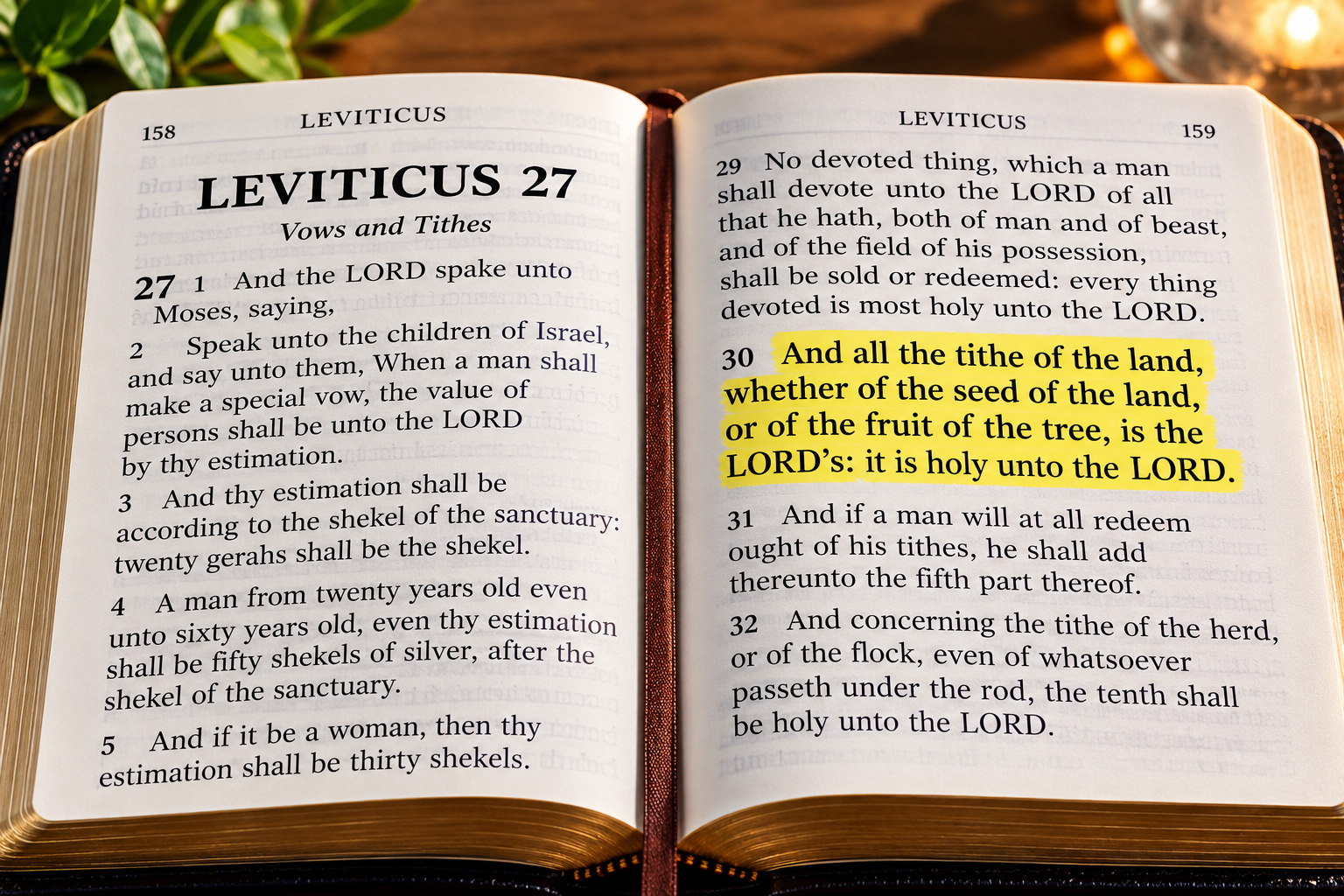 Biblical Principles of Tithing